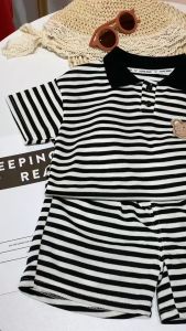 Summer quality cotton baby boys short sleeve suit suitable for children aged Fashion Stripe pattern suits kids clothes set 0-5 Little girls clothing