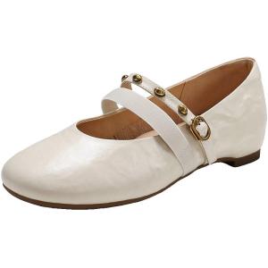 Belle | Sheepskin Hidden Heel Buckle Mary Jane Shoes