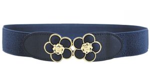 Fashionable Womens Dress with Wide Elastic Waist Belt Korean Style All-Match down Jacket Long Leather Belt Accessory