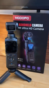 MODOFO M105 3 in 1 Action Camera 4k/30FPS Autotrack Rotatable with Stand Support Vlog/Cycling/Photog