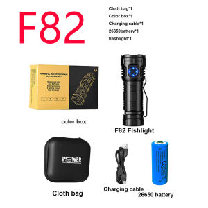 Kensun | 8*XPG High Power LED Flashlight USB Rechargeable Tail Magnet Clip Torch Strong Light Portable Multi-functional Lighting Lantern