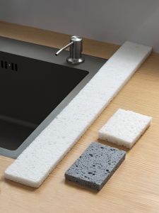 Kitchen Sink Water Absorbent Sponge Splash Proof Long Strip Scissors Friendly Super Long Cleaning Cloth Dishwashing Sponge