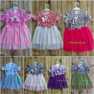 BONUS BANDO Sabrina Dress baju anak perempuan tutu free bando pakaian anak perempuan / pilih warna bando tutu