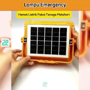 Lampu Sorot Tenaga Surya Lampu Emergency Solar Panel LED Portable Kabel Charger Usb