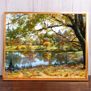 Jigsaw Puzzle for Adults 500/1000/1200/2000PCS River Tree Scenery DIY Craft Home Wall Decoration Gift Idea Frameless