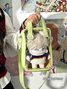 Transparent PVC Baby Carrier Handbag Womens Versatile Shoulder Crossbody Bag Korean Style Leisure Purse Soft Polyester Material