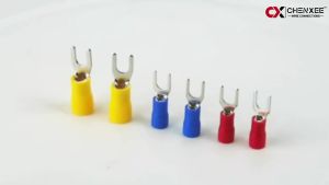 Insulated Fork Terminal Connector Kit U-Type Spade Crimp Connectors Electrical Wire Terminals for Automotive DIY Wiring Repair