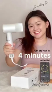 IUIGA Fast Hair Dryer | 11K RPM 4-Min Dry 420g Light Negative Ion Care 60dB Quiet Thermo Control for All Hair