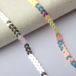 สายสีทองประดับเลื่อม DIY ทำมือ อุปกรณ์ตกแต่งเสื้อผ้า อุปกรณ์เสริมเครื่องประดับแฟชั่น อุปกรณ์งานฝีมือ เครื่องประดับแฟชั่น