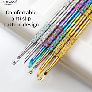 Nail Cuticle Pusher Double Head Stainless Steel Dead Skin Fork Nail Polish Dead Skin Remover Manicure Tool