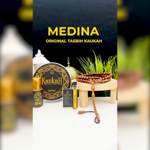 [MEDINA] ALKAFF TASBIH KAUKAH - 99 BULIR || FREE KAUKAH OIL & PARFUM KASTURI