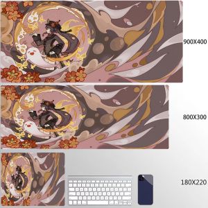 Bandai | Anime Game Furina Neuvillette Mavuika Wanderer Raiden Columbina XXL Large Genshin Impact Mouse Pad Keyboard Desk Mat Mousepad