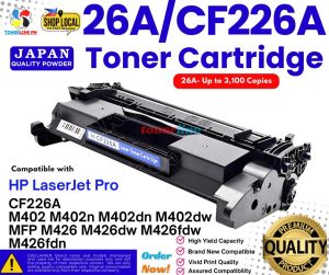 Toner Cartridge CF226A 226A 26A CF226X 26X for use and Compatible with M402 M426 Pro