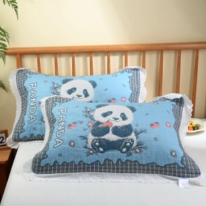 Pure Cotton Thickened Non-Slip Pillowcases European Style Student Couple Double Pack Large Size Single Person Pillow Towels