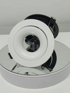 Eyeball Casing GU10 360˚ Adjust Degree Lamp Holder Spotlight Recessed Eyeball Downlight Casing Ceiling Lamp Square