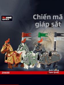 DIKU | Đồ Chơi Xây Dựng Giáo Dục Mô Hình Kỵ Sĩ & Ngựa Tam Quốc