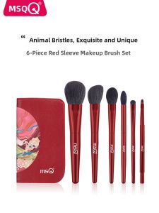 MSQ | 6-piece Full Set Makeup Brushes For Powder Blush Eyeshadow Wool