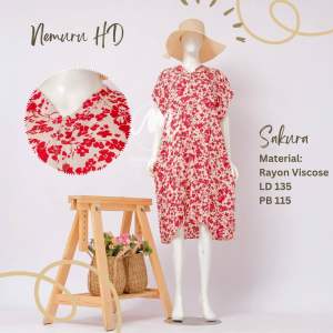 Daster Rumahan Rayon Adem Halus Ringan Jumbo Kancing Busui Friendly