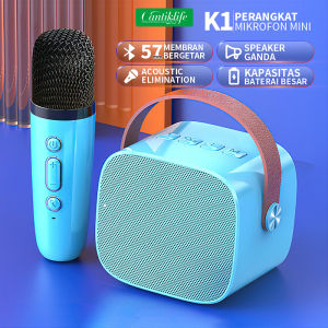 100% Original Mini Karaoke Speaker Bluetooth Bass K1/K12 Microphone Premium 2Mic 1 Set Lengkap Speaker Bluetooth Mic Wireless Luar Ruangan Speaker Nirkabel 【Garansi 1 Tahun】 Garansi 1 Tahun - Lazada