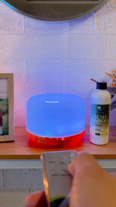 Aesthetic Remote Controlled Humidifier for Aromatherapy Added Fragrance & Moisture in the Air