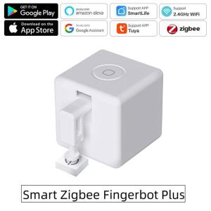 New Zigbee Smart Fingerbot Plus Switch Button Pusher Touch Arms Fingerbot Tuya Smart Life Control Work with Alexa Google Alice