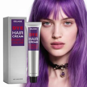 EELHOE | EELHOE Hair Dye Cream Smooth Silky Long Lasting Vibrant Color Nourishing Fashion Gentle Formula Protect Hair Coloring Cream 100g