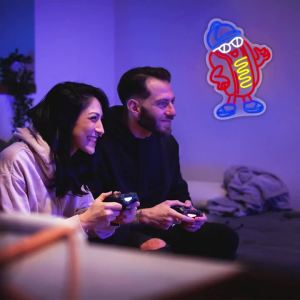 Đèn LED Neon 3D Khắc Hình Biểu Tượng Trang Trí Tường Sử Dụng Nguồn USB Đèn Nghệ Thuật Cho Phòng Câu Lạc Bộ Phòng Game Văn Phòng Phòng Riêng Của Nam Giới