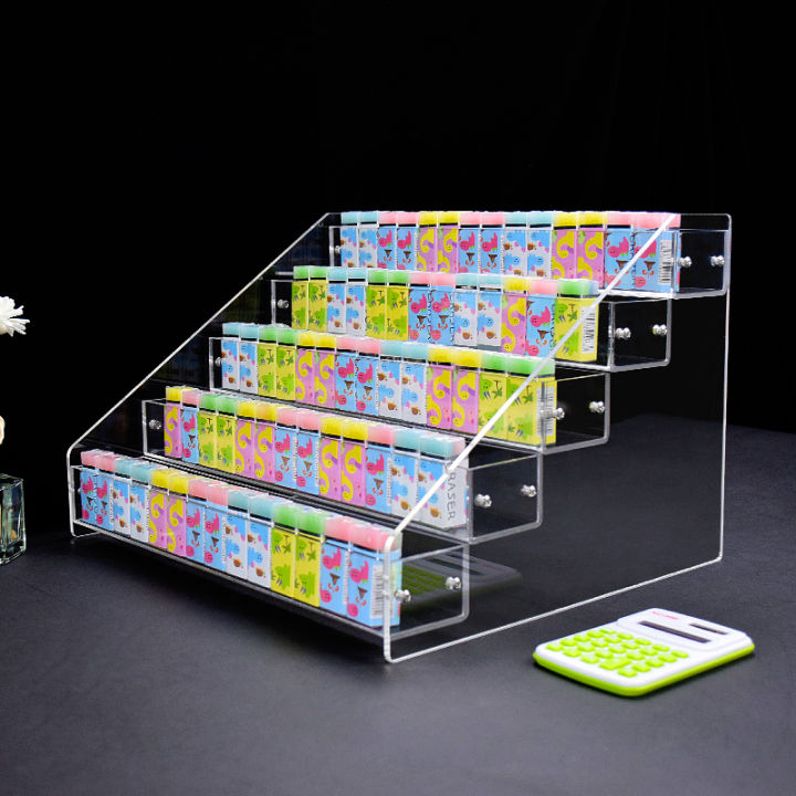 Transparent Showcase Rack Thickened High Transparency Acrylic Tape Display Stand Multi-Layer ...