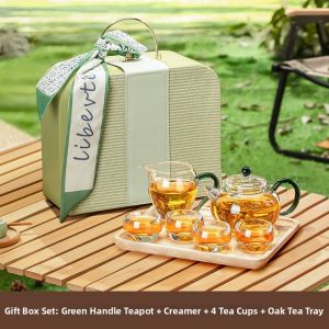 CRISTALGLASS | Small Home Use Heat Resistant Tea Infuser Pot With Filter
