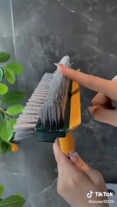 Upgraded 3 in 1 V-Shape Brush Multifunctional Flexible Berus Penyapu Lantai Floor Scrubber Broom Bathroom Corner