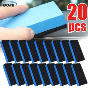 20Pcs Car Sponge Brush Ceramic Coating Polishing Wax Nano Applicator Pads Auto Body Glass Sponges Brushes Maintenance Tools