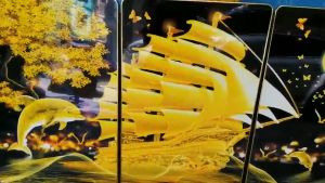 Tranh tráng gương AN KHANG THỊNH VƯỢNG TREO TẾT treo cầu thang treo phòng khách tranh treo phòng thờ tranh tráng gương treo Tết