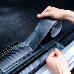 MO DE FA | Carbon Fiber Pattern Matte Anti-Scratch Wear-Resistant Car Threshold Trim