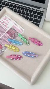 CHUYUCHUYI Kẹp Tóc Hoạt Hình Ngọt Sanrio Trong Suốt Bé Gái Tóc Bên Tóc Kẹp Tóc Phụ Kiện 1 PC