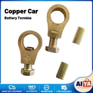 ★Same Day Shipping★ Copper Car Battery Terminal Clip Car Repair Wire Cable Clamp Top Quick Post Terminal Positive Negative Electric Connector