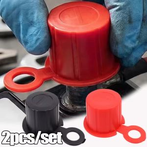 2PCS Universal Battery Protection Cover Waterproof Insulation Terminal Protector Accessories Car Battery Terminal Protection Cap