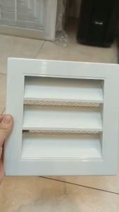 Cửa gió nan Z 200x200mm nhôm cửa louver miệng gió che lỗ thoáng miệng gió ngoài trời cửa gió chớp cửa chắn mưa