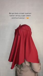 Jilbab Instan Bergo Jersey Premium & Kerudung Maryam Tali Belakang