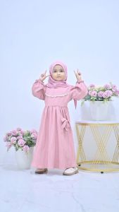 Two Mix - Raya Collection 2024 - Baju Muslim Alesya Gamis Anak Perempuan 1-12 Tahun 4397