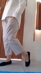 Celana Kulot Katun Uniqlow Pants Big Size Cotton Twill Strech Premium