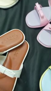 (ส่งเร็วพิเศษ)รองเท้าแตะผู้หญิงgrace GF-037 รุ่นโบว์คู่ ไซส์ 36-41 รองเท้าแตะส้นสูง1cm. รองเท้าแฟชั่น สไตล์มินิมอล สวยเก๋ รองเท้าแฟลต นุ่มใส่สบาย มีบุอุ้งเท้า รับนำ้หนักได้ดี