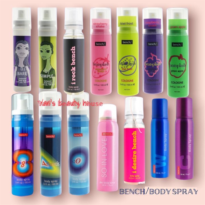 Philippines Bench Fragrances Bench Body Spray '100ML• Lazada Lazada