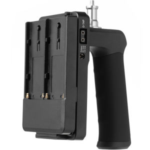AMBITFUL | Battery Handle Attachment for Handheld Photography Light with Battery Compartment V-Mount to NP Battery Conversion for Outdoor Shooting