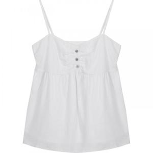 Backless White Camisole Top