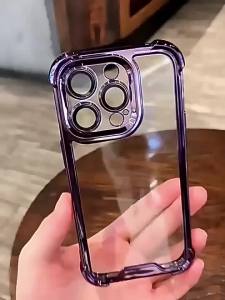 Luxury Plating Edge Clear Soft Case For Motorola Moto G77 G67 G86 G56 G66J/Y G84 G54 Edge 70 Fusion 60 Pro 50 Protect Back Cover