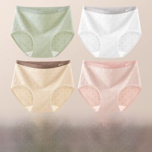 Cosmo Lady | Quần lót tam giác cotton nguyên chất cho nữ cạp vừa kháng khuẩn dài quần lót liền mạch mùa hè 2025 DLDF2K5025