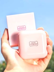 Monochrome Waterproof Blush Soft Powder Naturally Pigmented Blush with Brush Long Lasting Highlight Contour Face Makeup Eyeshadow and Cheek Dual Use Matte Palette Contour Shade Makeup Set