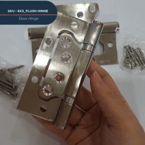 Stainless Steel 304 Non Mortise Flush Ball Bearing Hinge 4  x 3  for Heavy Duty Door (1 pair)