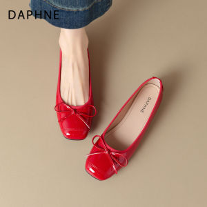 Daphne | Popular Stylish Slip-on Red Loafers