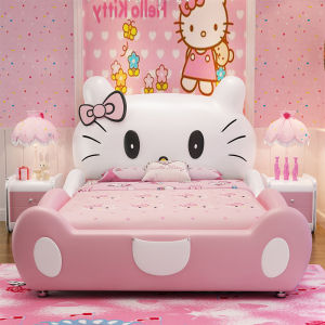 Princess Katie Cat Childrens Bed Luxury Castle Design Girls Bedroom Furniture Storage Function Assembly Required
